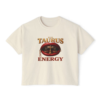 Taurus Energy Women's Boxy Tee - Zodiac Astrology Graphic Tee