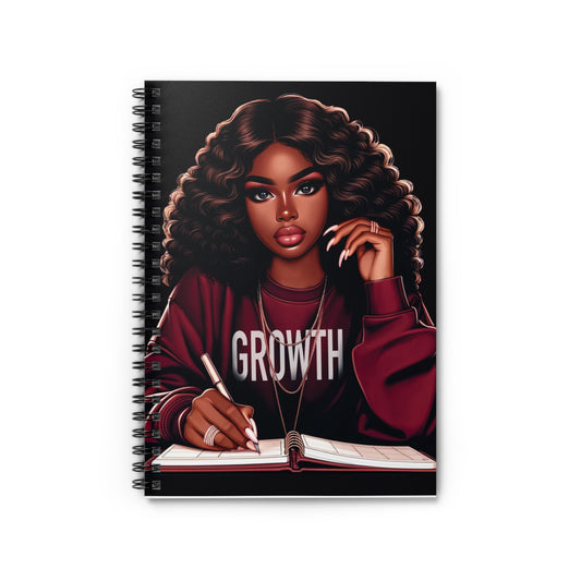 Empowering Growth Spiral Notebook- Inspirational Journal