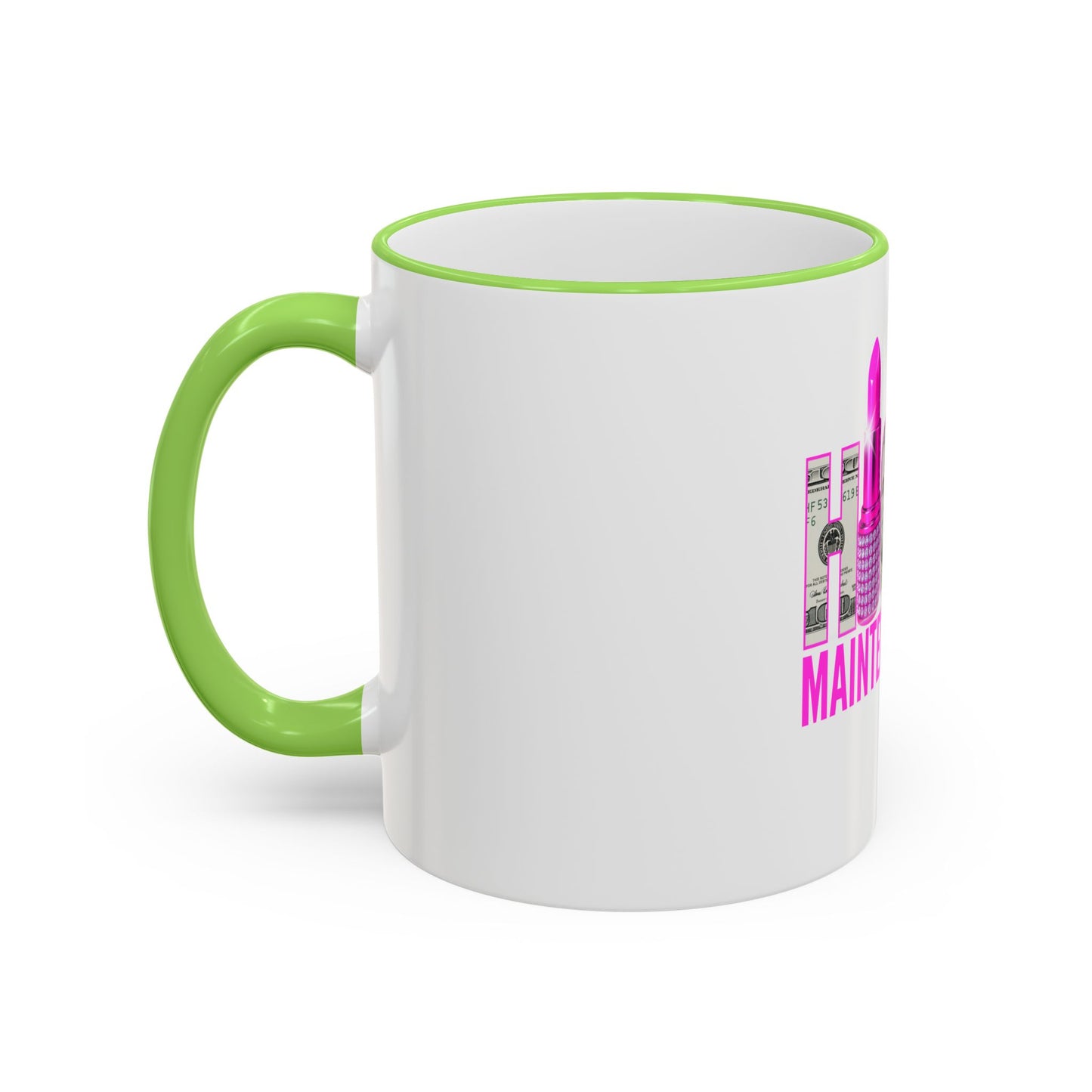 High Maintenance Lipstick Accent Rim Mug
