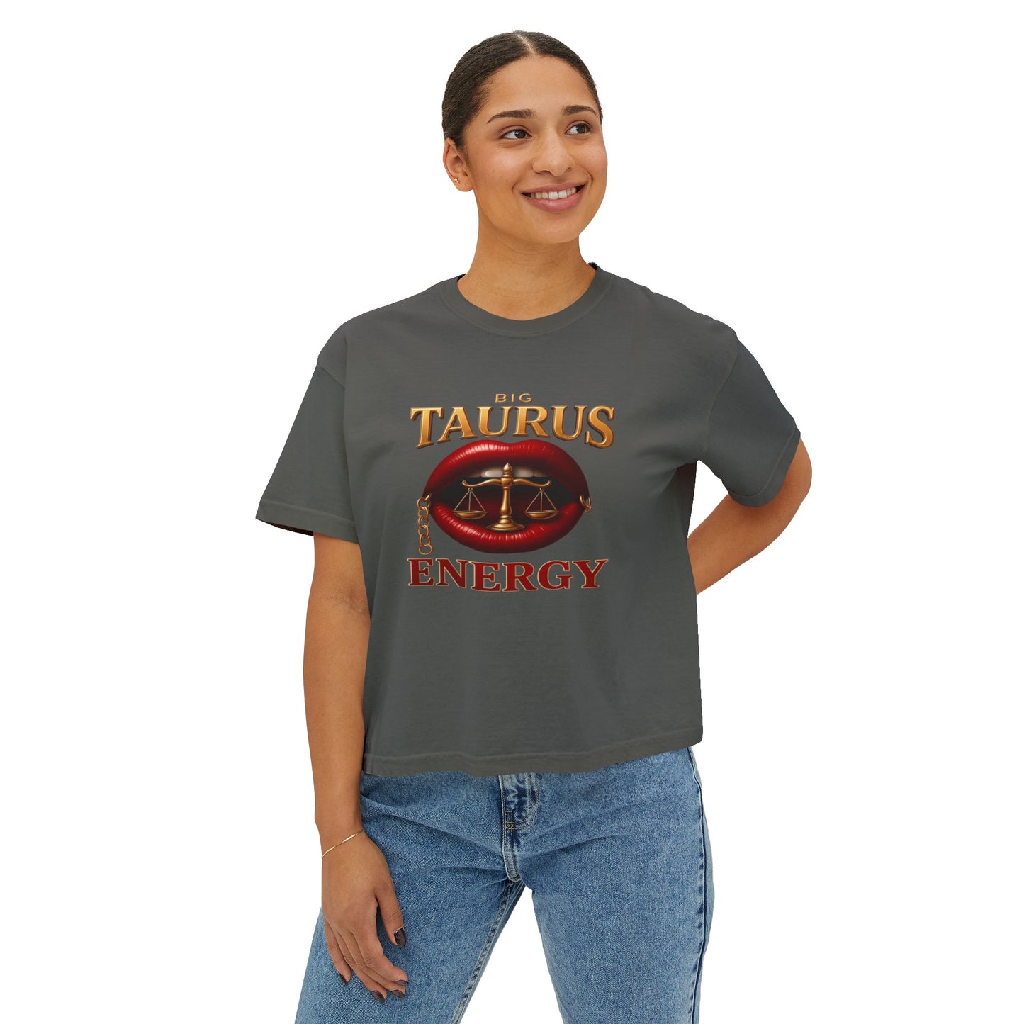 Taurus Energy Women's Boxy Tee - Zodiac Astrology Graphic Tee