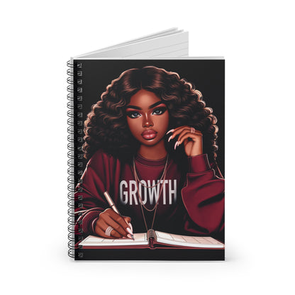 Empowering Growth Spiral Notebook- Inspirational Journal
