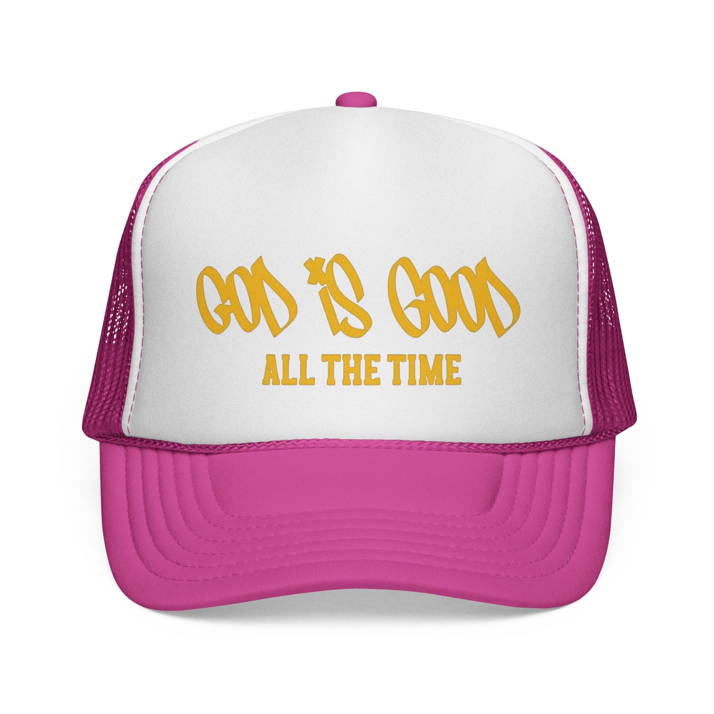 God Is Good Trucker Hat — ‘God Is Good All The Time’ Faith Mesh Cap