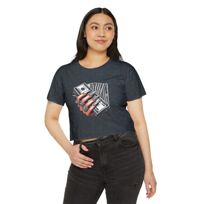 Money Grip Crop Top — Women's Graphic Tee