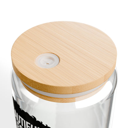 Beautiful Blessed Woman of God Sipper Glass – 16oz Inspirational Drink Jar