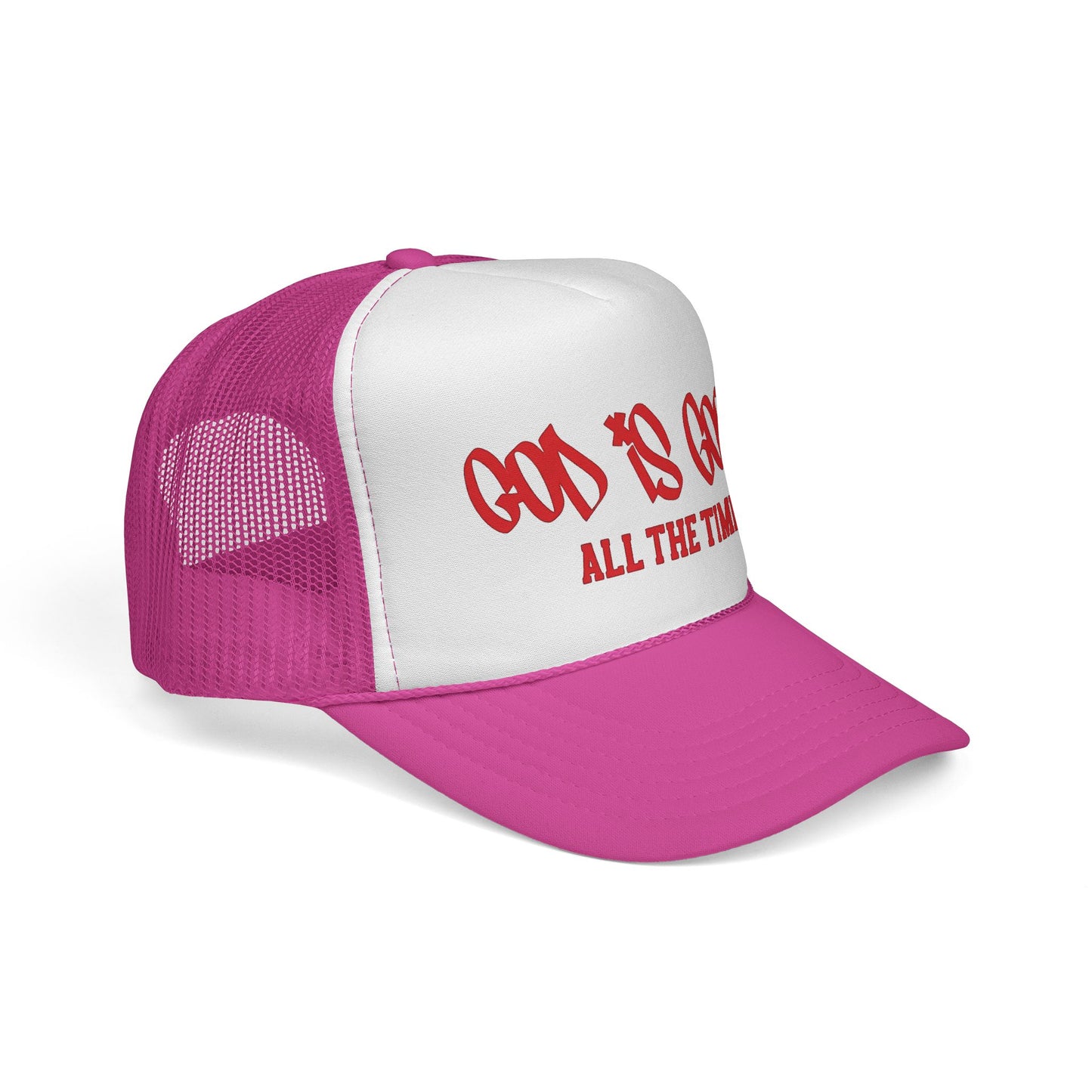 God Is Good All The Time Trucker Cap — Christian Faith Mesh Hat