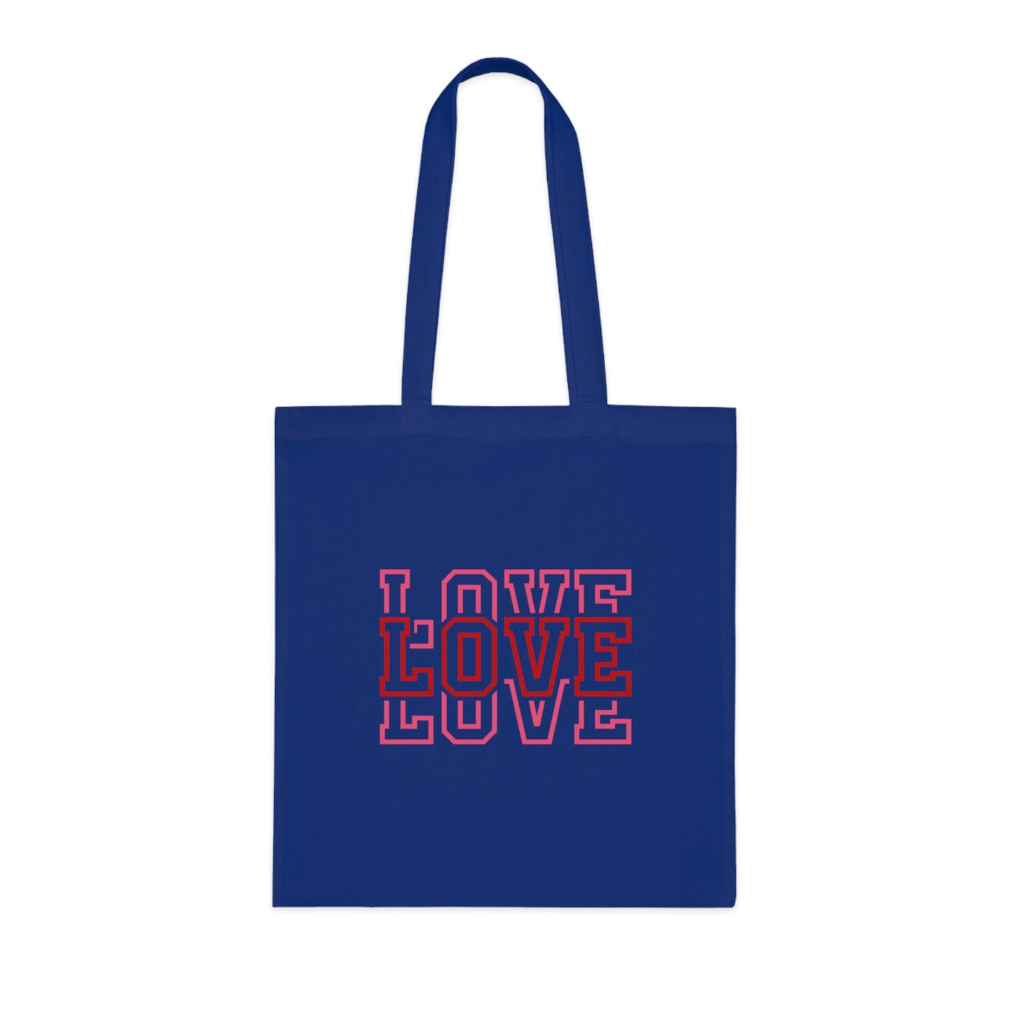 Love Stacked Cotton Tote