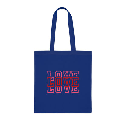 Love Stacked Cotton Tote