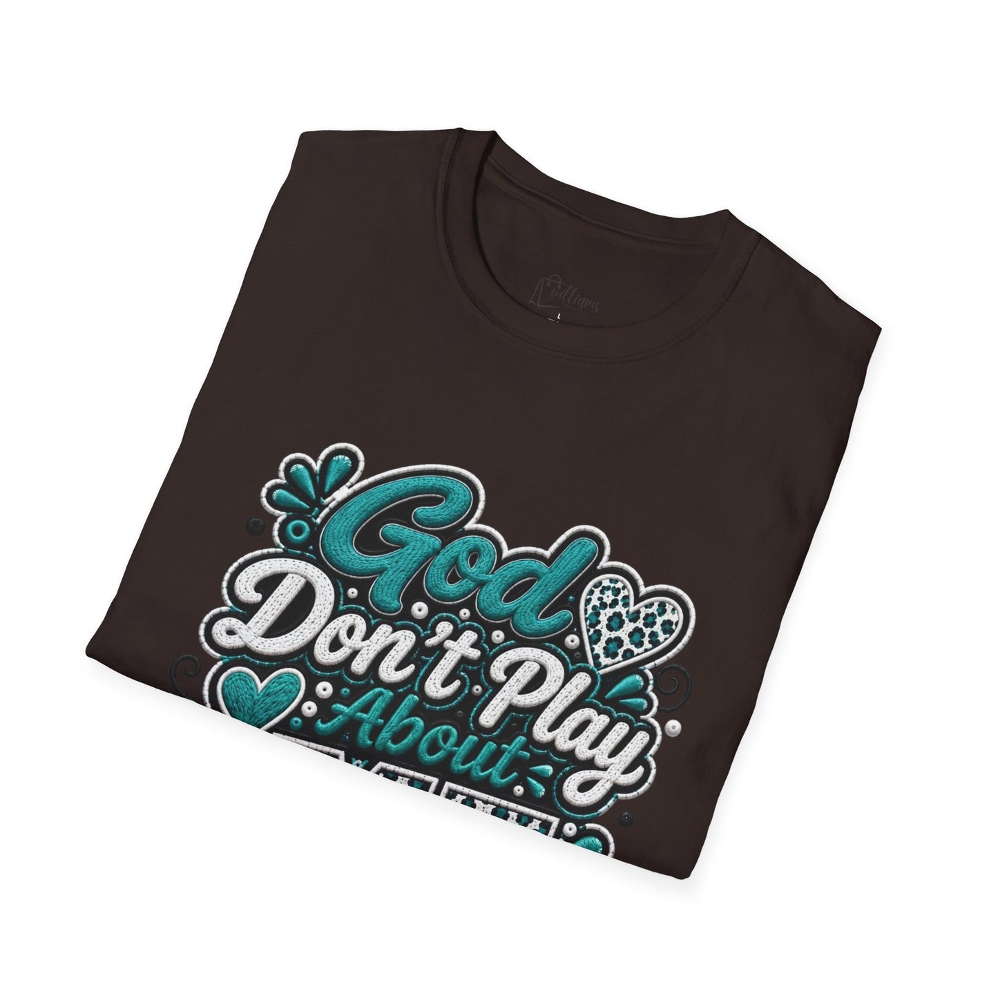 T-Shirt — "God Don't Play About Me" Inspirational Faith Graphic Tee