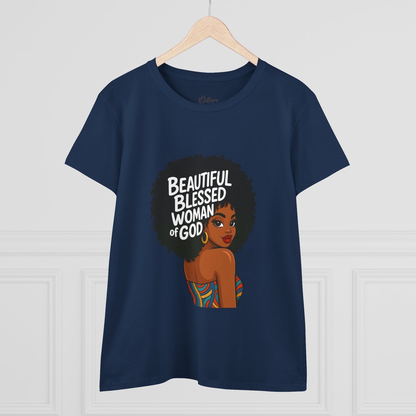 Beautiful Blessed Woman of God Tee — Women's Faith Graphic T-Shirt