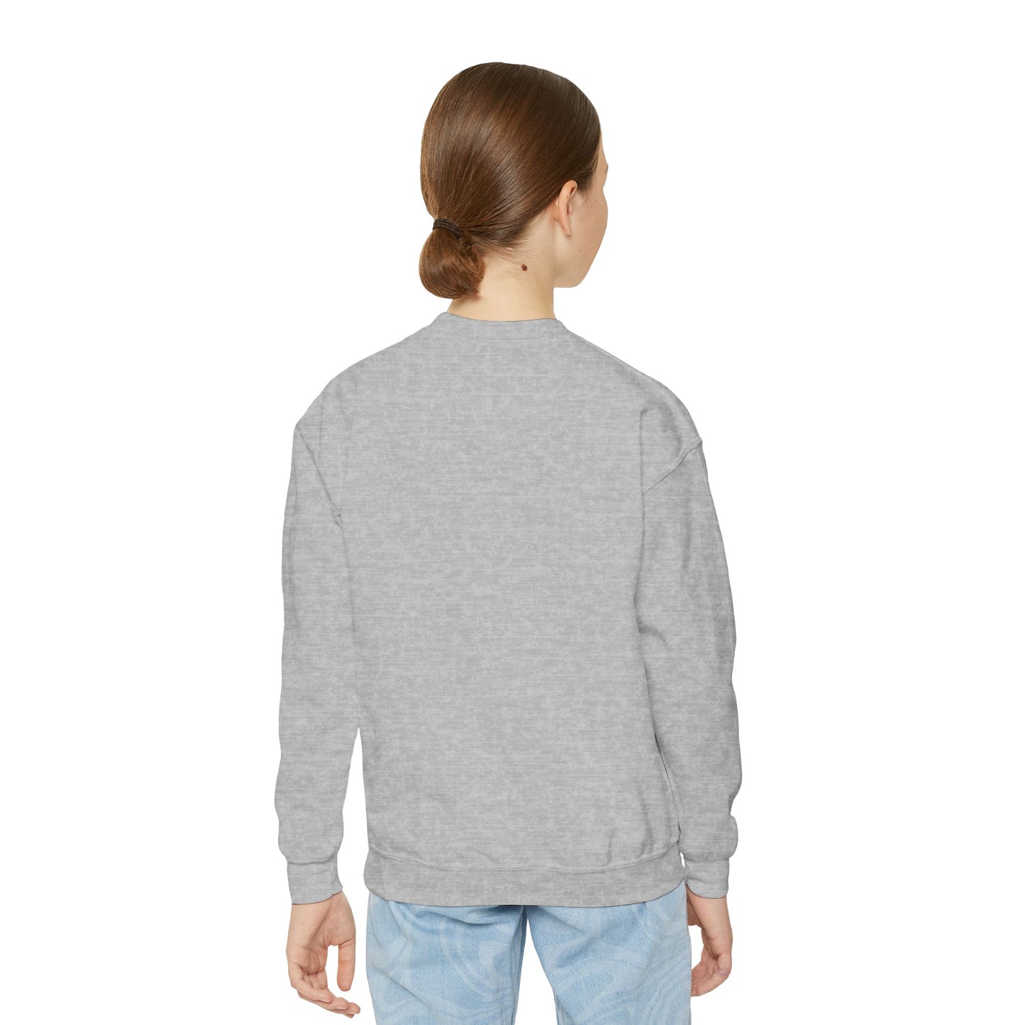 Youth Crewneck Sweatshirt — Graphic Money Hand Print