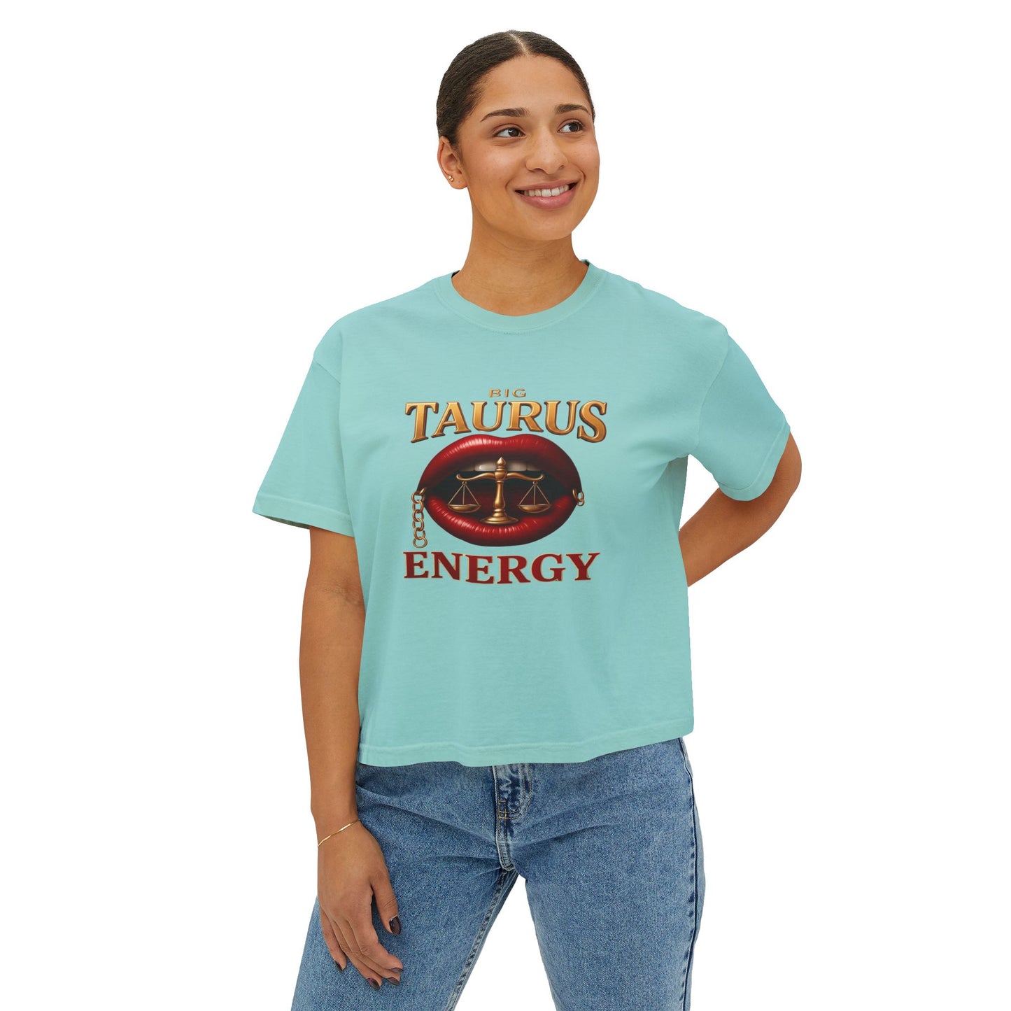 Taurus Energy Women's Boxy Tee - Zodiac Astrology Graphic Tee