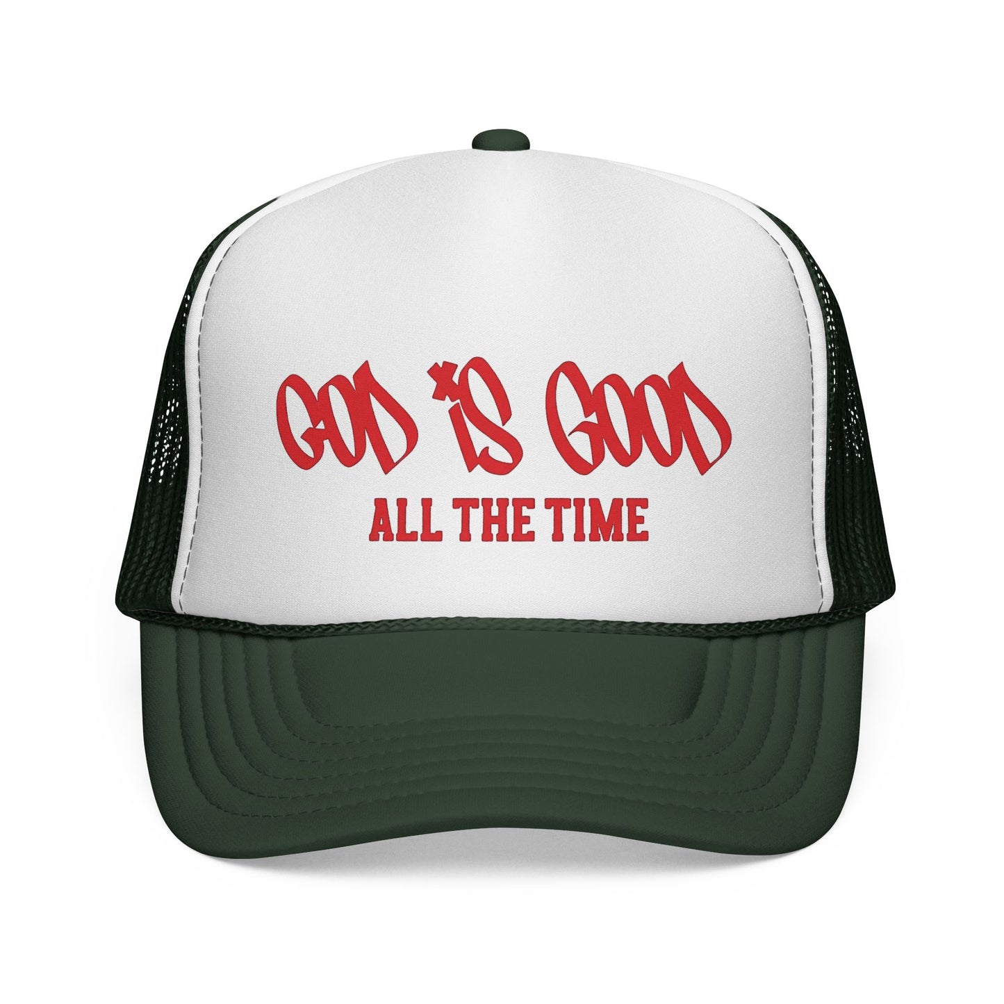 God Is Good All The Time Trucker Cap — Christian Faith Mesh Hat