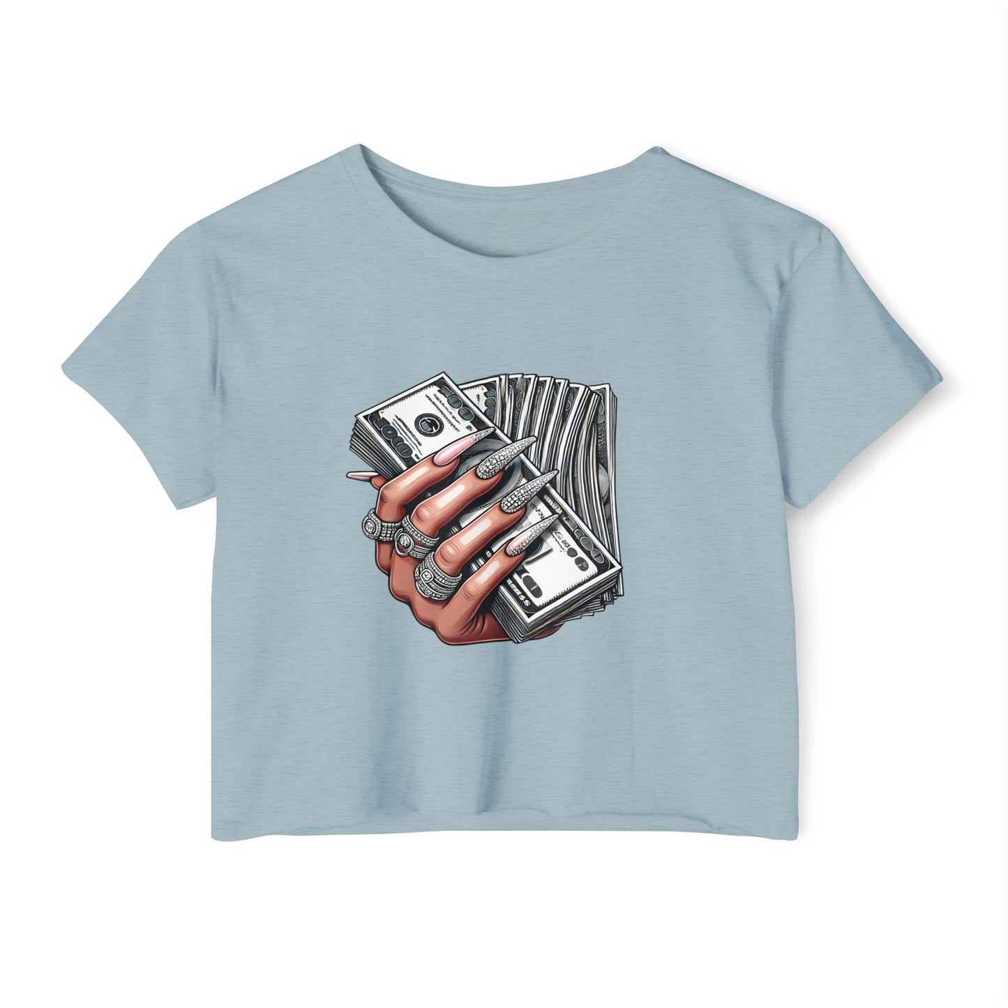 Money Grip Crop Top — Women's Graphic Tee