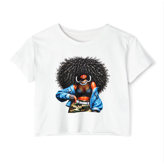 Afro Beat Festival Crop Top Tee