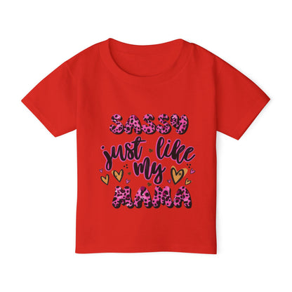 Sassy Just Like My Mama Toddler T-Shirt — Cute Leopard Tee
