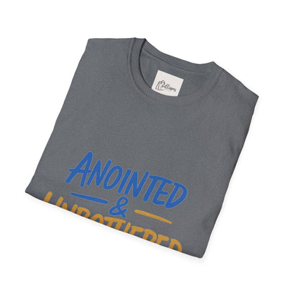 Unisex Softstyle T-Shirt - 'Anointed & Unbothered' Psalm 23:5 | Comfortable Christian Tee