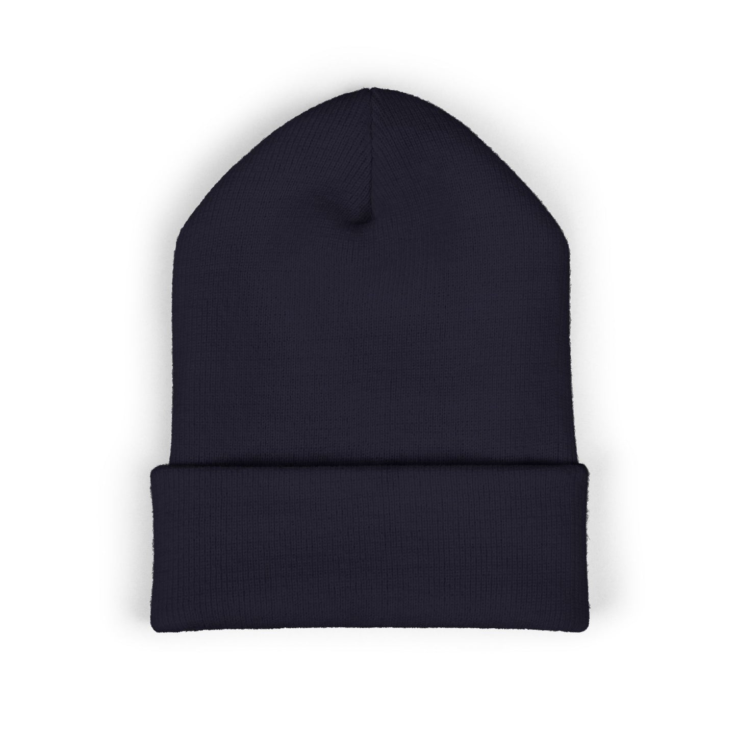 Mama Floral Embroidered Cuffed Beanie — Cozy Knit Mom Hat