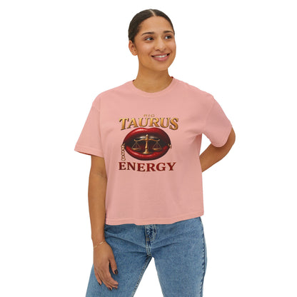 Taurus Energy Women's Boxy Tee - Zodiac Astrology Graphic Tee