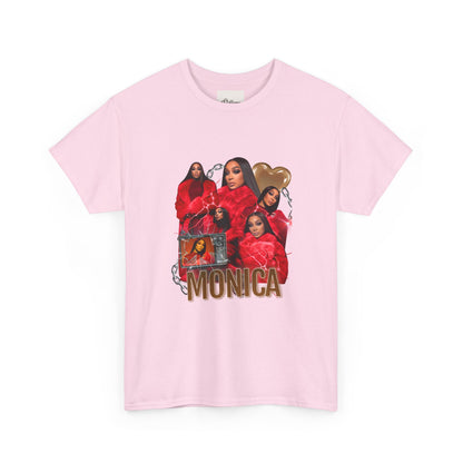 Stylish Unisex Heavy Cotton Tee with 'MONICA' Design, Trendy Graphic Tee