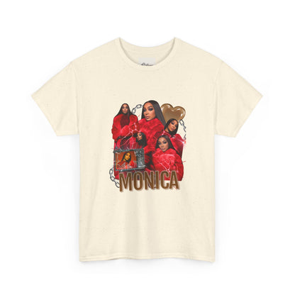 Stylish Unisex Heavy Cotton Tee with 'MONICA' Design, Trendy Graphic Tee