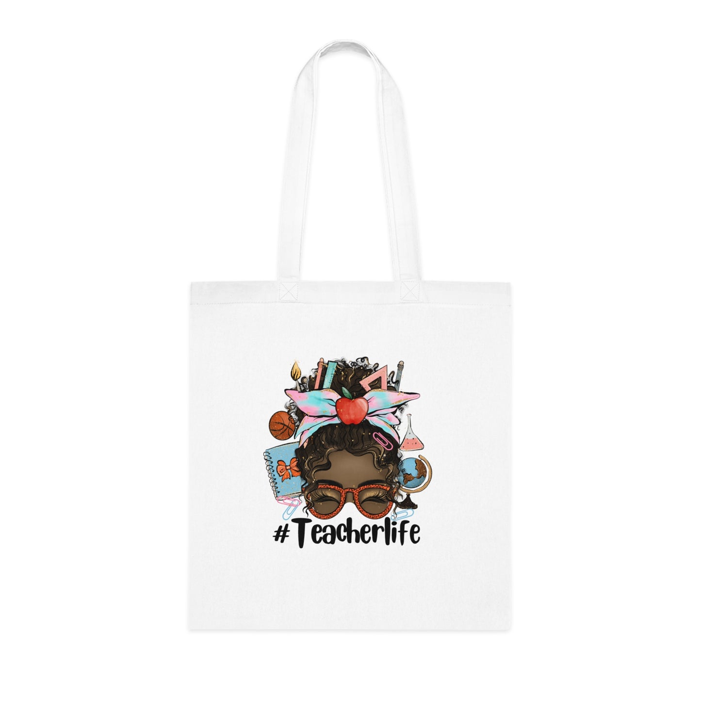 #Teacherlife Tote Bag, Eco-Friendly Tote