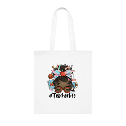 #Teacherlife Tote Bag, Eco-Friendly Tote