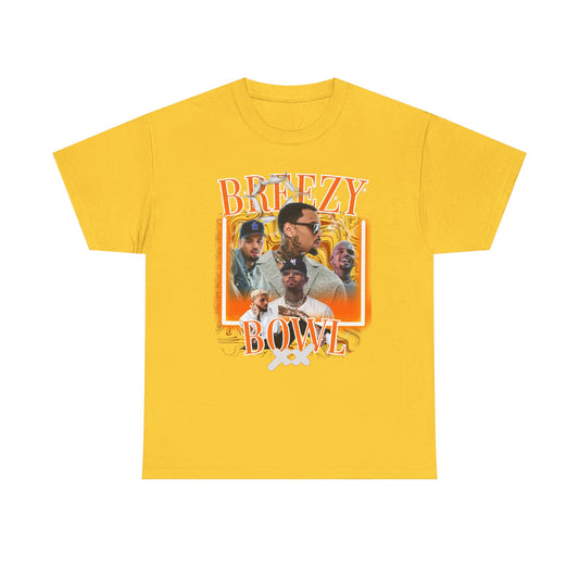 Breezy Bowl Unisex Heavy Cotton Tee - Casual Streetwear Graphic Shirt
