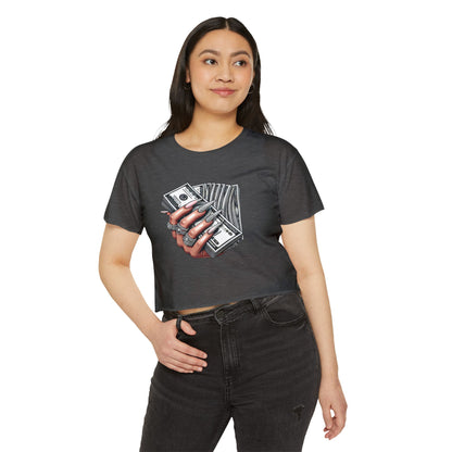 Money Grip Crop Top — Women's Graphic Tee
