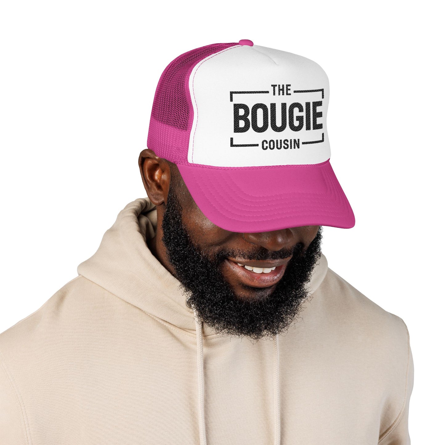 Bougie Foam Trucker Hat — 'The Bougie' Embroidered Mesh Cap