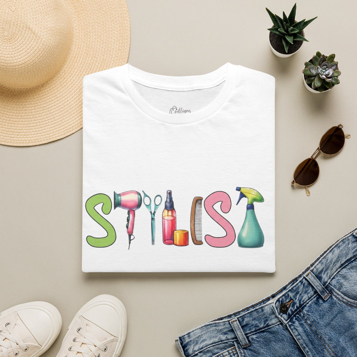 Stylist Tools Graphic T-Shirt — Salon Hairdresser Tee