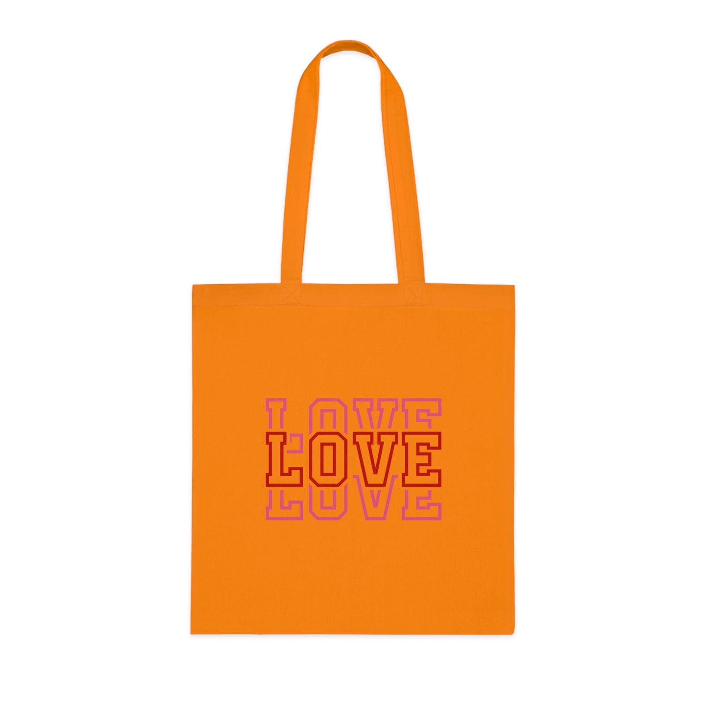 Love Stacked Cotton Tote