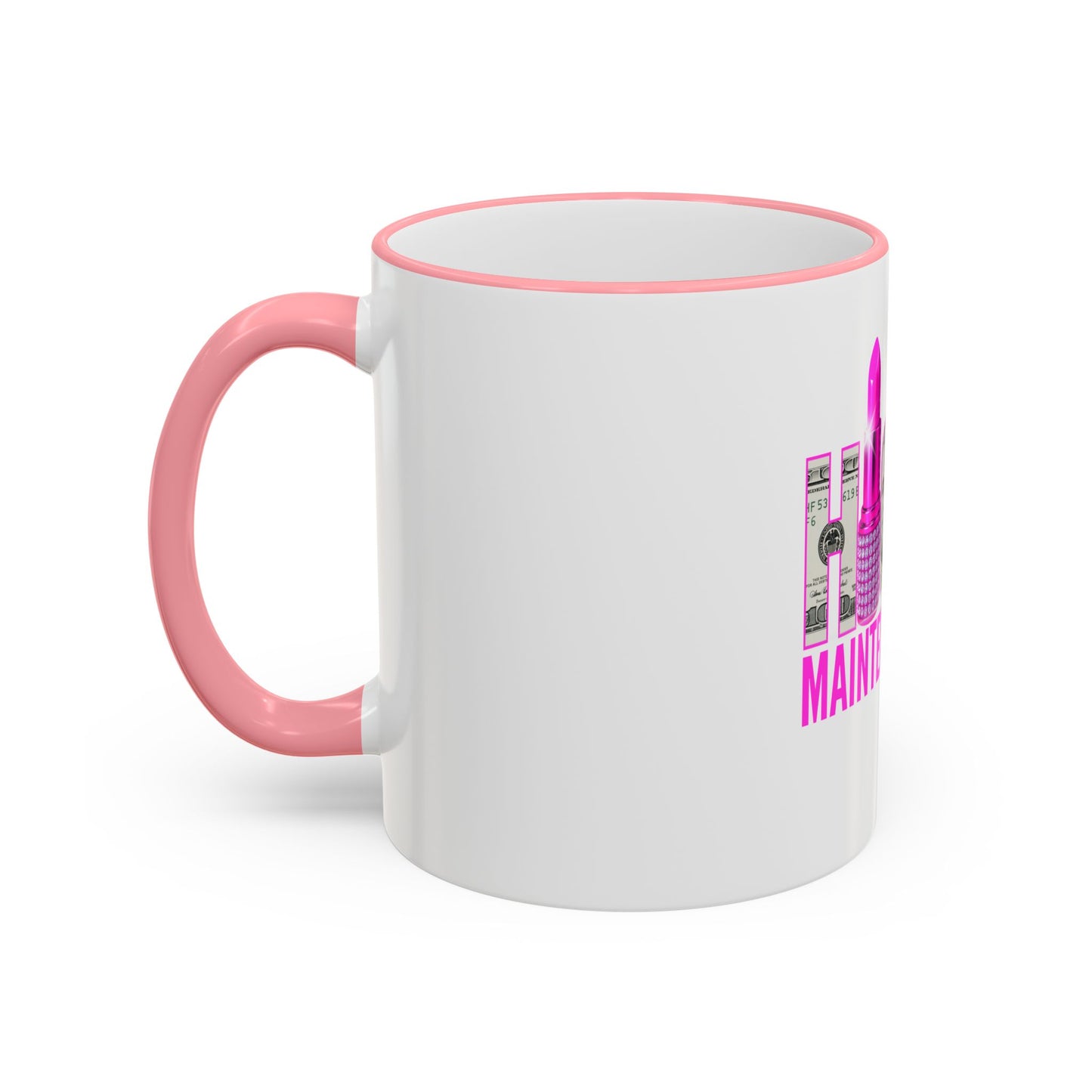 High Maintenance Lipstick Accent Rim Mug