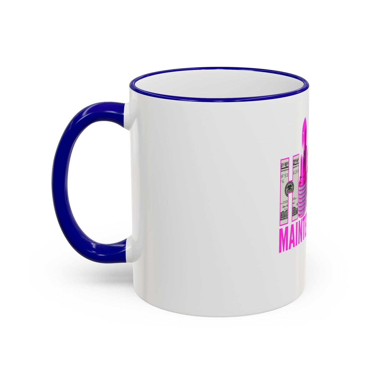 High Maintenance Lipstick Accent Rim Mug