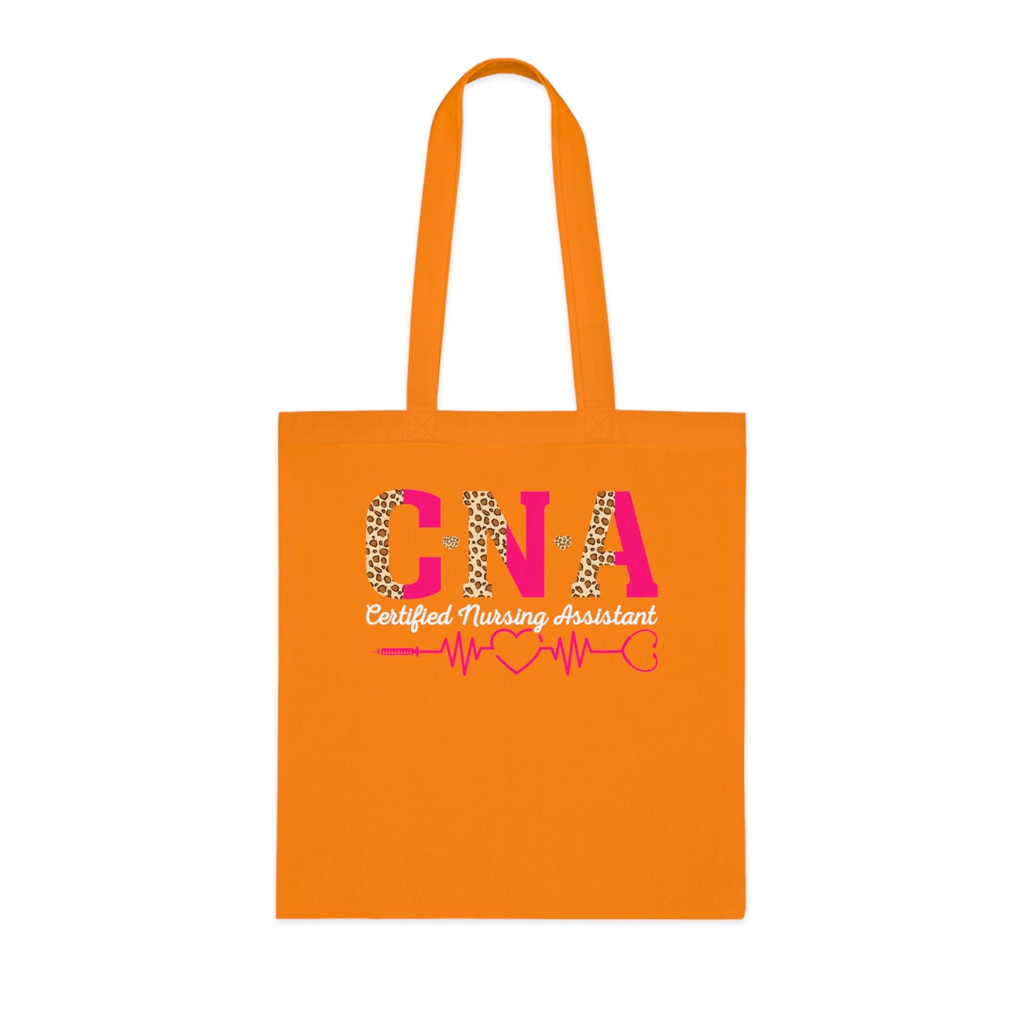 CNA Leopard Pink Heartbeat Cotton Tote