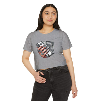 Money Grip Crop Top — Women's Graphic Tee