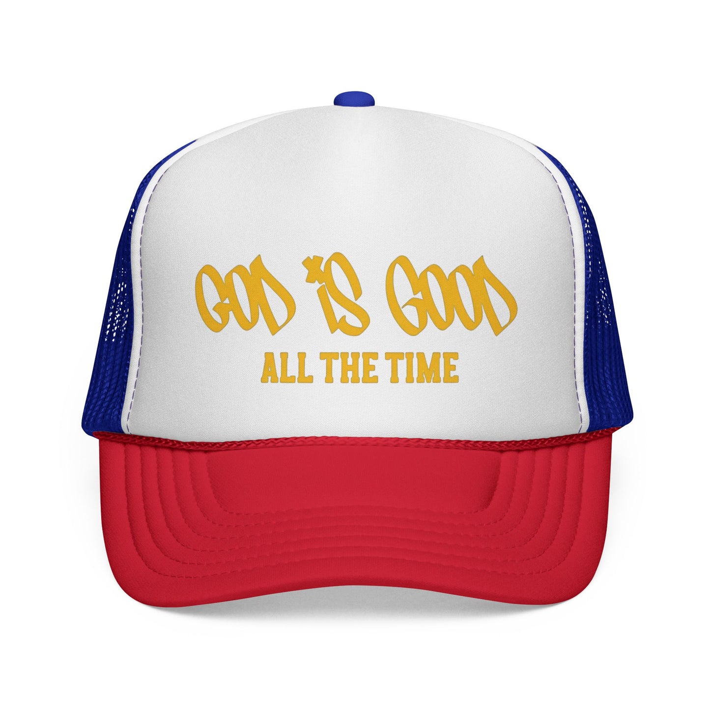 God Is Good Trucker Hat — ‘God Is Good All The Time’ Faith Mesh Cap