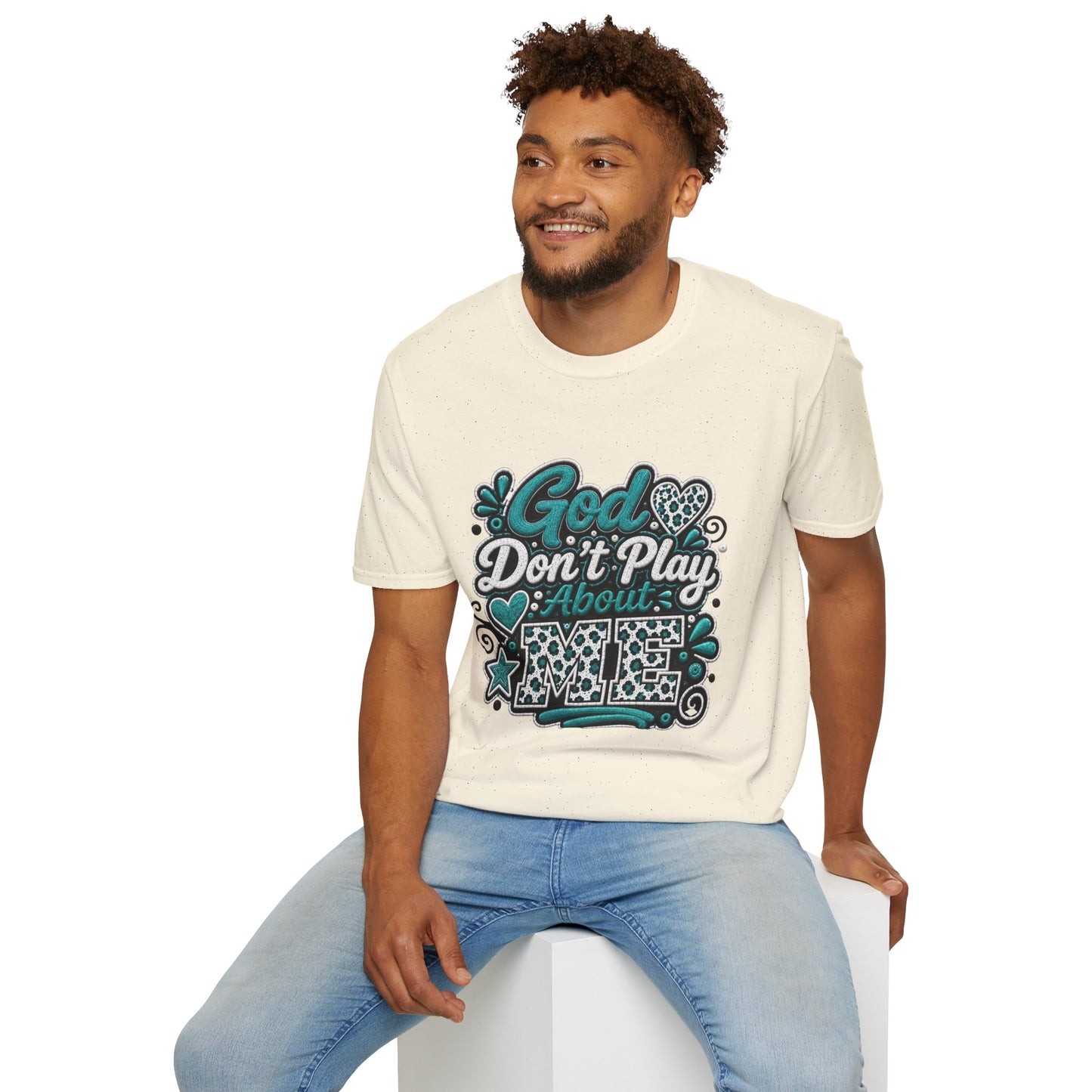 T-Shirt — "God Don't Play About Me" Inspirational Faith Graphic Tee