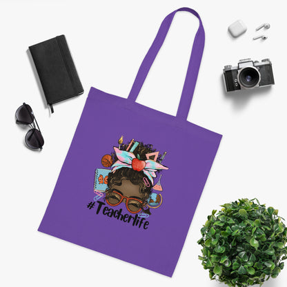 #Teacherlife Tote Bag, Eco-Friendly Tote
