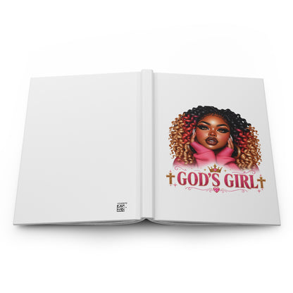 God's Girl Hardcover Journal — Faith-Inspired Afrocentric Notebook