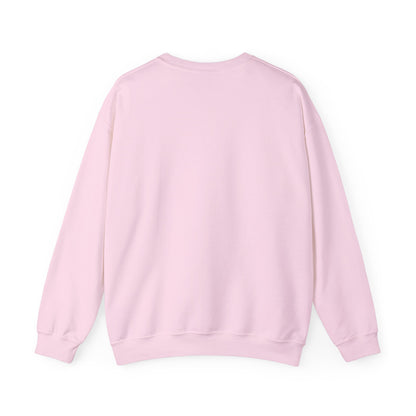 LOVE Retro Outline Crewneck Sweatshirt — Vintage Pink Layered Love Graphic