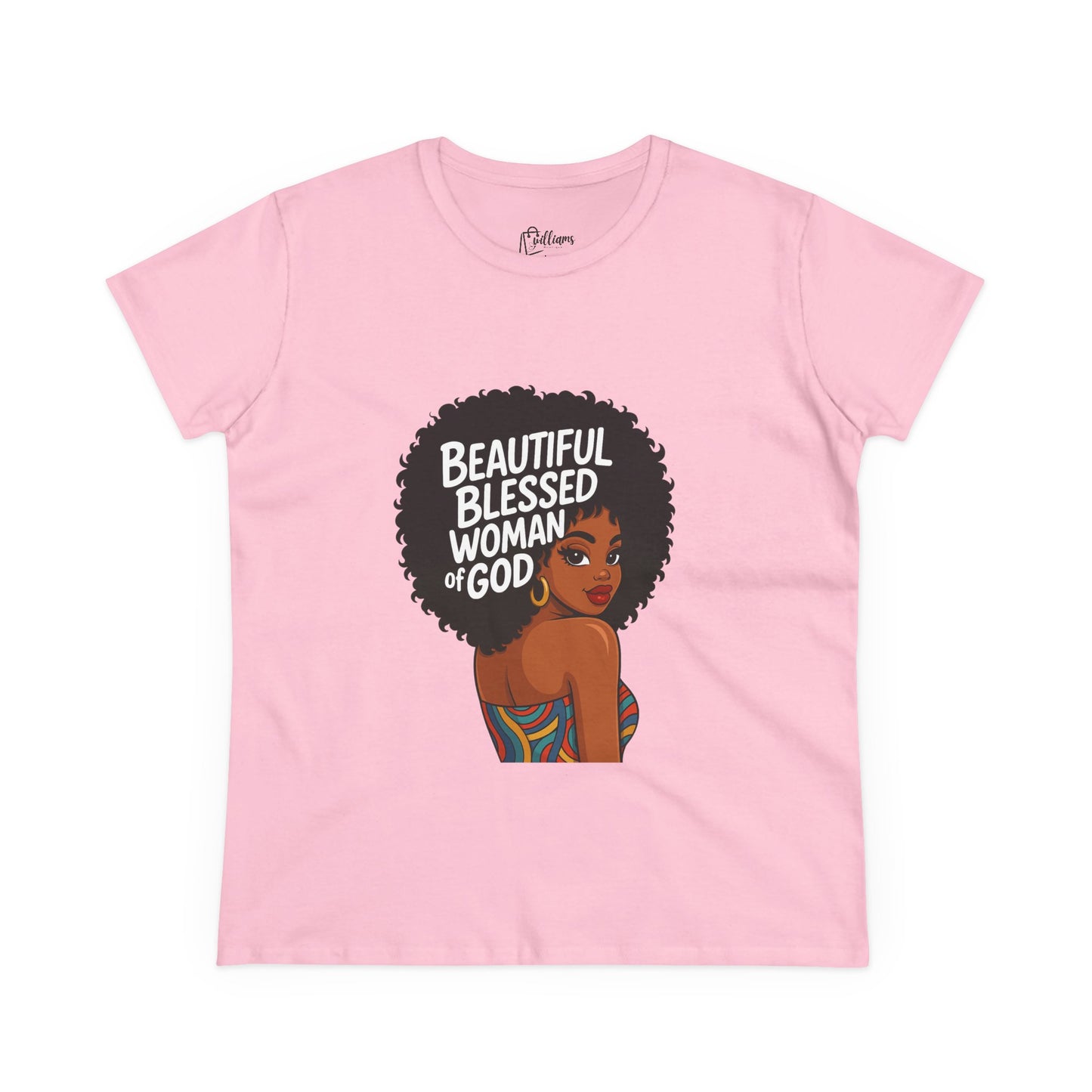 Beautiful Blessed Woman of God Tee — Women's Faith Graphic T-Shirt