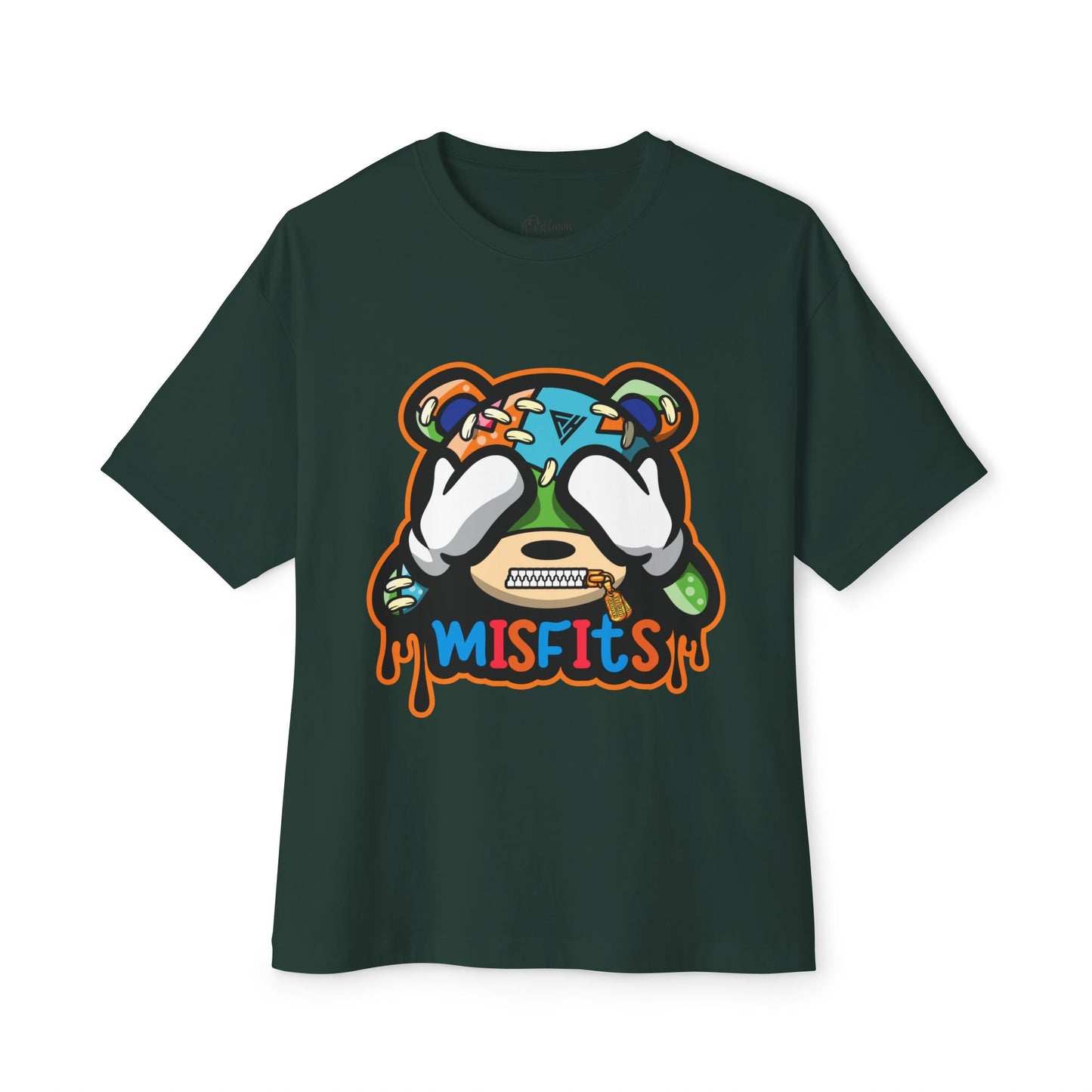 Misfits Bear Graphic Tee —  Streetwear Oversized Boxy T-Shirt