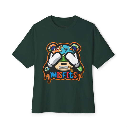 Misfits Bear Graphic Tee —  Streetwear Oversized Boxy T-Shirt