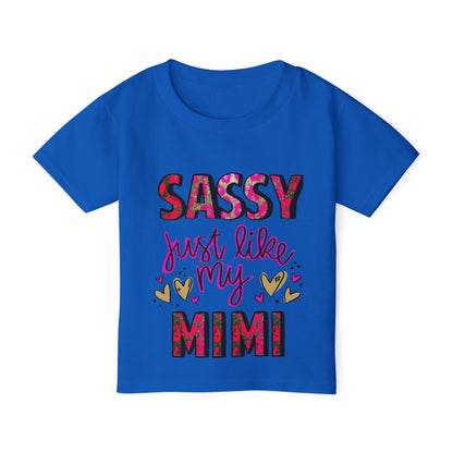 Toddler T-Shirt — “Sassy Just Like My Mimi” Tee