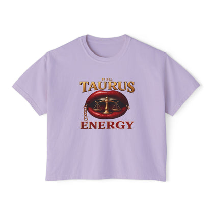 Taurus Energy Women's Boxy Tee - Zodiac Astrology Graphic Tee
