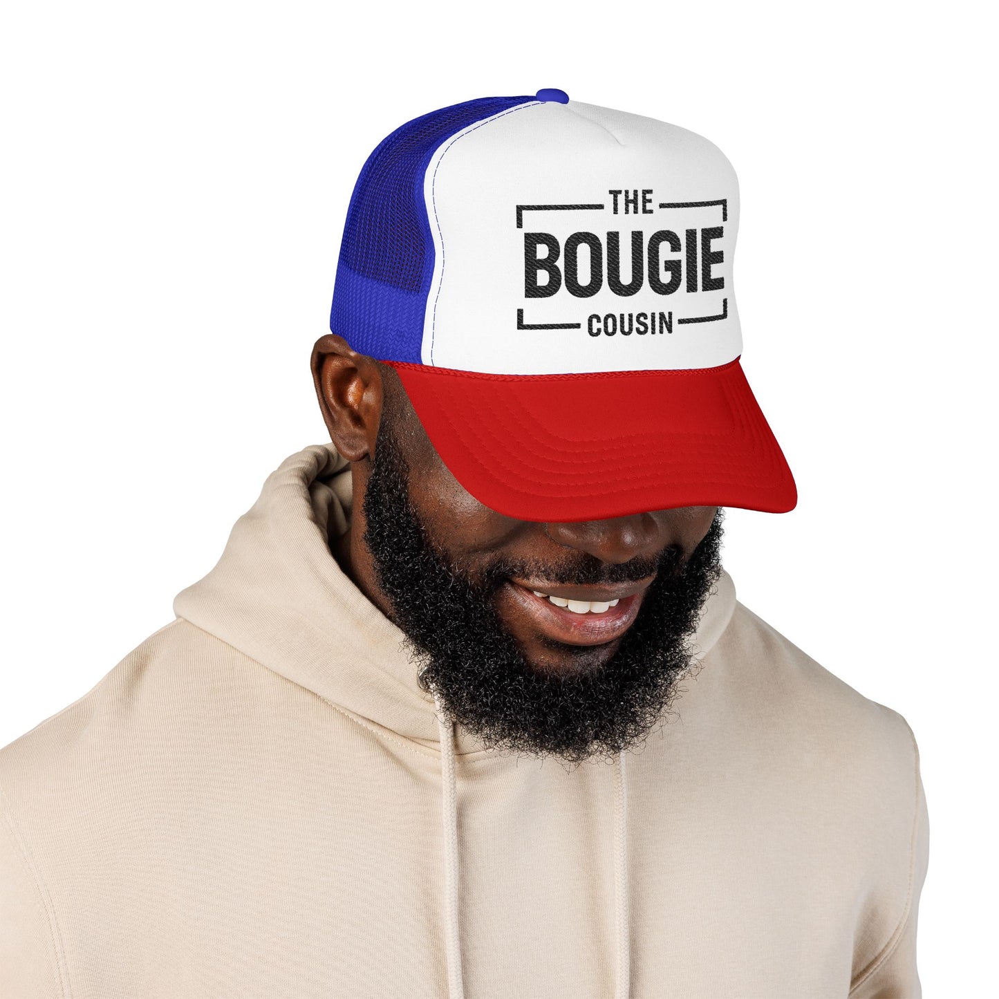 Bougie Foam Trucker Hat — 'The Bougie' Embroidered Mesh Cap