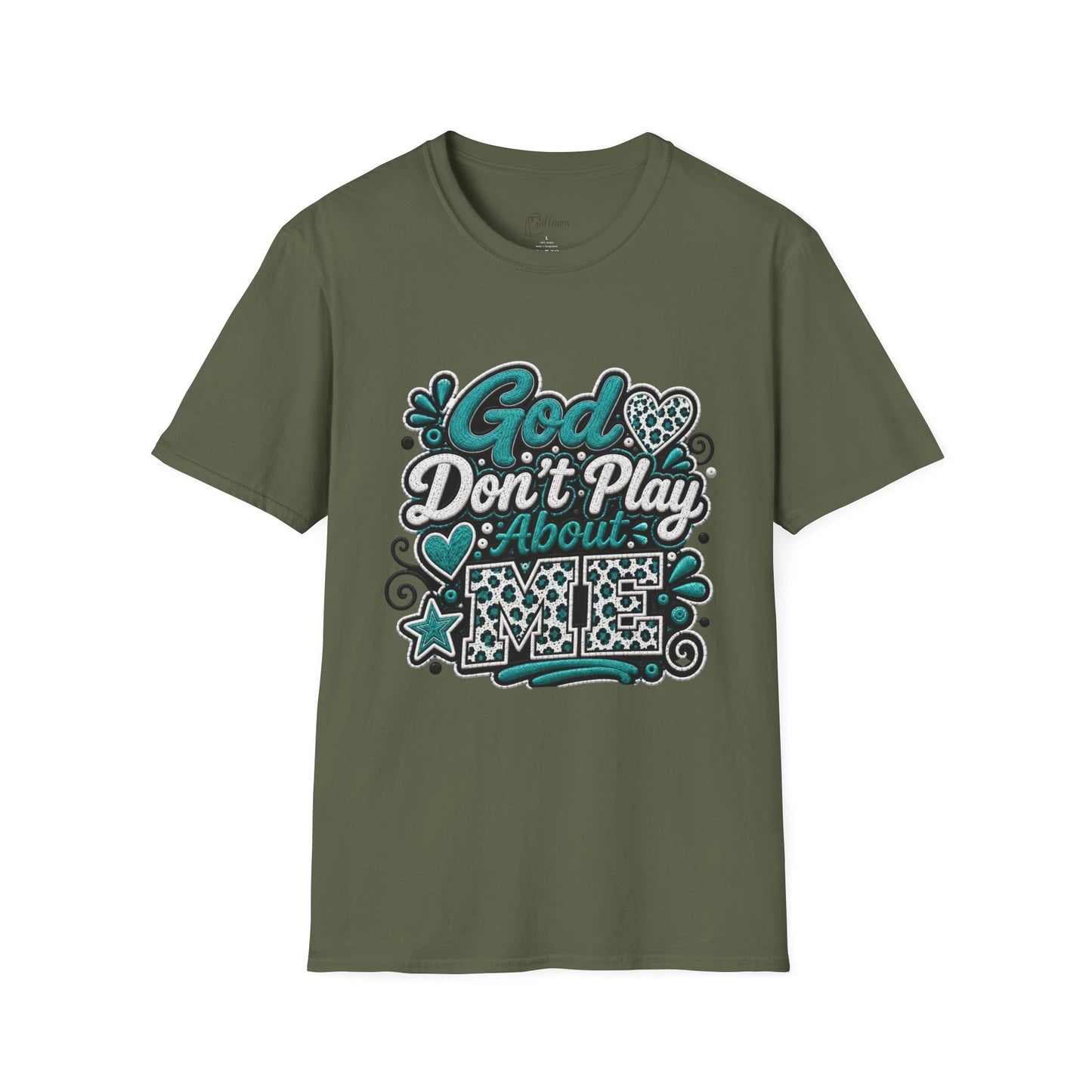 T-Shirt — "God Don't Play About Me" Inspirational Faith Graphic Tee
