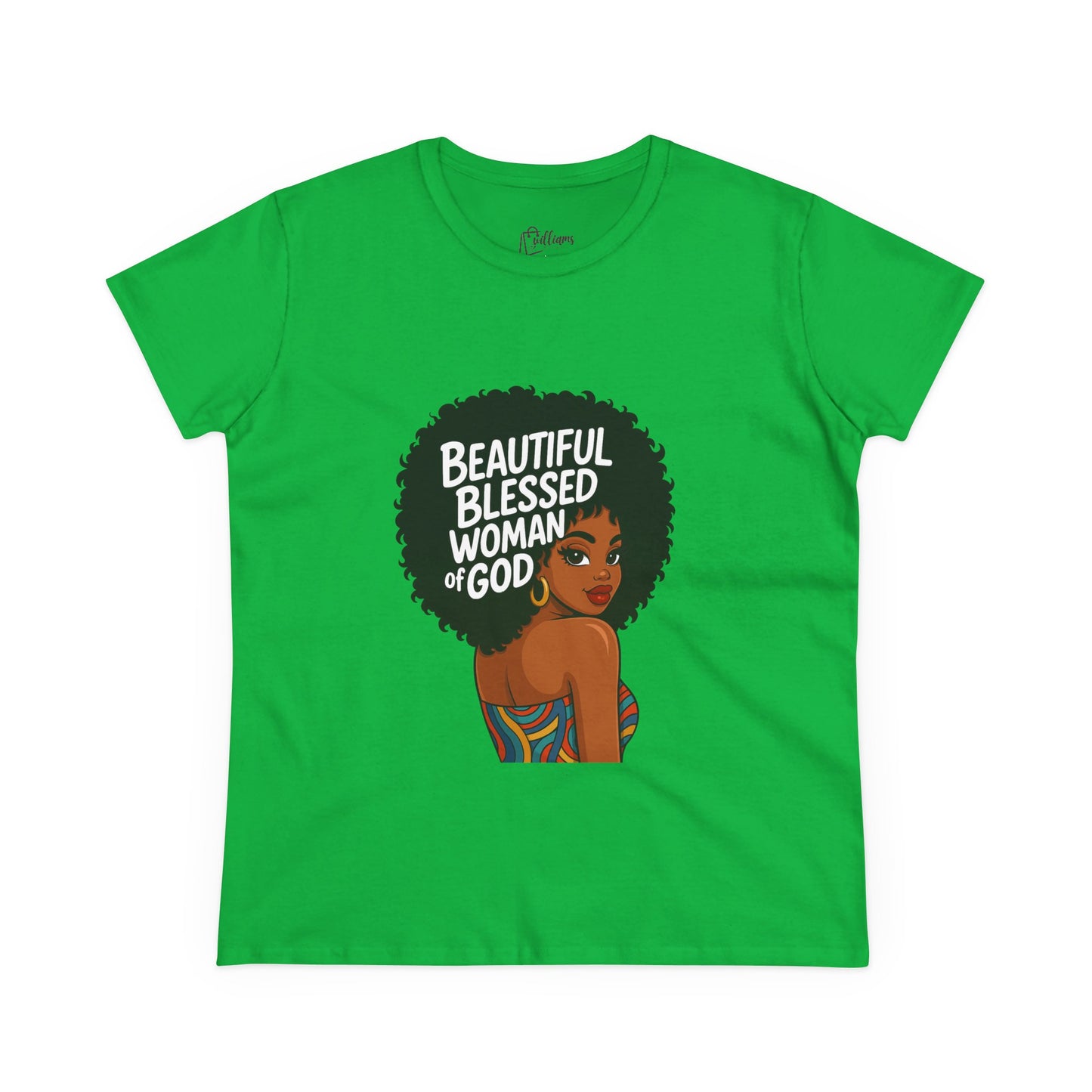 Beautiful Blessed Woman of God Tee — Women's Faith Graphic T-Shirt