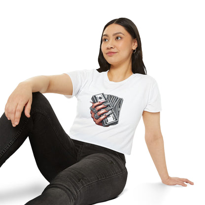 Money Grip Crop Top — Women's Graphic Tee