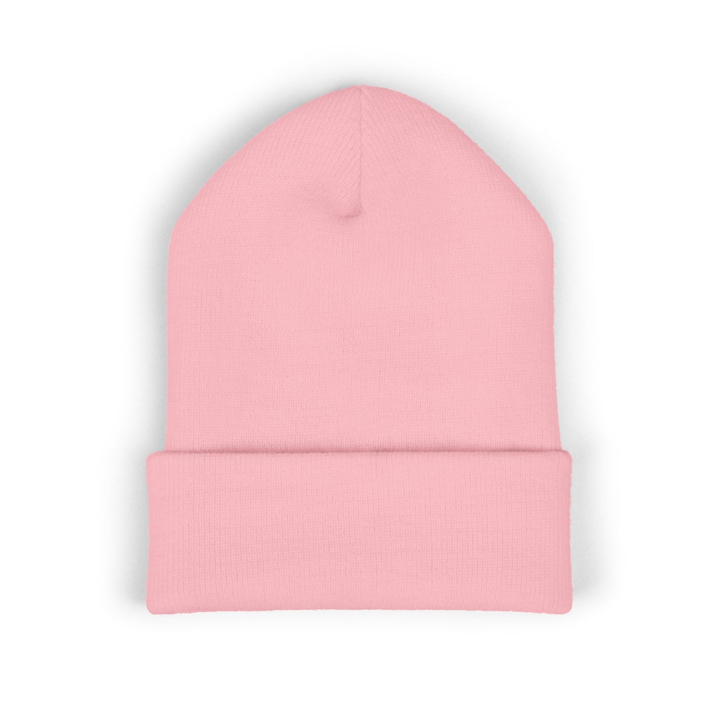 Mama Floral Embroidered Cuffed Beanie — Cozy Knit Mom Hat